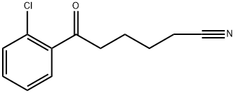 6-(2-CHLOROPHENYL)-6-OXOHEXANENITRILE 구조식 이미지