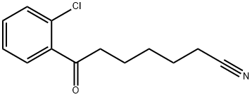 7-(2-CHLOROPHENYL)-7-OXOHEPTANENITRILE Structure
