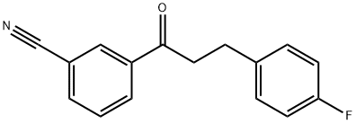 3'-CYANO-3-(4-FLUOROPHENYL)PROPIOPHENONE 구조식 이미지