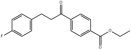 4'-CARBOETHOXY-3-(4-FLUOROPHENYL)PROPIOPHENONE 구조식 이미지