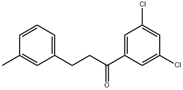 3',5'-DICHLORO-3-(3-METHYLPHENYL)PROPIOPHENONE Structure