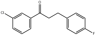 3'-CHLORO-3-(4-FLUOROPHENYL)PROPIOPHENONE Structure