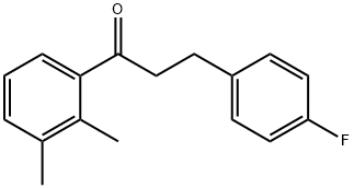 2',3'-DIMETHYL-3-(4-FLUOROPHENYL)PROPIOPHENONE 구조식 이미지