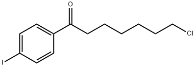 7-CHLORO-1-(4-IODOPHENYL)-1-OXOHEPTANE Structure