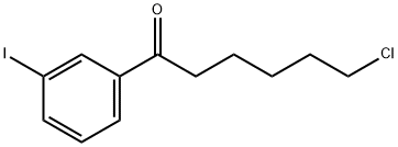 6-CHLORO-1-(3-IODOPHENYL)-1-OXOHEXANE 구조식 이미지