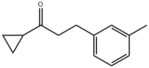 CYCLOPROPYL 2-(3-METHYLPHENYL)ETHYL KETONE 구조식 이미지