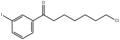 7-CHLORO-1-(3-IODOPHENYL)-1-OXOHEPTANE Structure