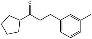 CYCLOPENTYL 2-(3-METHYLPHENYL)ETHYL KETONE 구조식 이미지