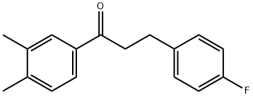 3',4'-DIMETHYL-3-(4-FLUOROPHENYL)PROPIOPHENONE 구조식 이미지