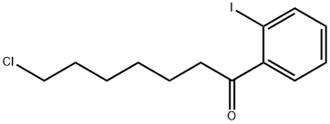 7-CHLORO-1-(2-IODOPHENYL)-1-OXOHEPTANE Structure