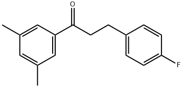 3',5'-DIMETHYL-3-(4-FLUOROPHENYL)PROPIOPHENONE Structure