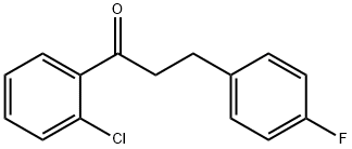 2'-CHLORO-3-(4-FLUOROPHENYL)PROPIOPHENONE 구조식 이미지