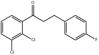 2',3'-DICHLORO-3-(4-FLUOROPHENYL)PROPIOPHENONE Structure
