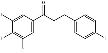 3-(4-FLUOROPHENYL)-3',4',5'-TRIFLUOROPROPIOPHENONE Structure