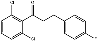 2',6'-DICHLORO-3-(4-FLUOROPHENYL)PROPIOPHENONE Structure