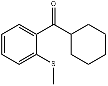 CYCLOHEXYL 2-THIOMETHYLPHENYL KETONE 구조식 이미지