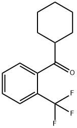 CYCLOHEXYL 2-TRIFLUOROMETHYLPHENYL KETONE 구조식 이미지