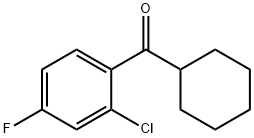 2-CHLORO-4-FLUOROPHENYL CYCLOHEXYL KETONE Structure