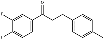 3',4'-DIFLUORO-3-(4-METHYLPHENYL)PROPIOPHENONE Structure