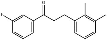 3-(2,3-DIMETHYLPHENYL)-3'-FLUOROPROPIOPHENONE 구조식 이미지