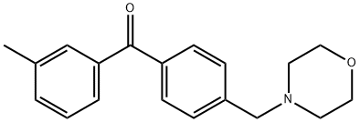 3-METHYL-4'-MORPHOLINOMETHYL BENZOPHENONE 구조식 이미지