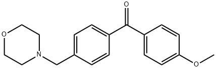 4-METHOXY-4'-MORPHOLINOMETHYL BENZOPHENONE 구조식 이미지