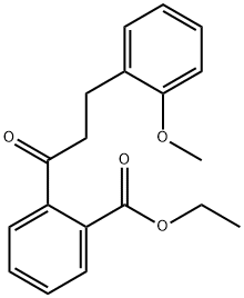 2'-CARBOETHOXY-3-(2-METHOXYPHENYL)PROPIOPHENONE Structure
