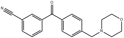 3-CYANO-4'-MORPHOLINOMETHYL BENZOPHENONE 구조식 이미지