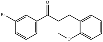 3'-BROMO-3-(2-METHOXYPHENYL)PROPIOPHENONE 구조식 이미지