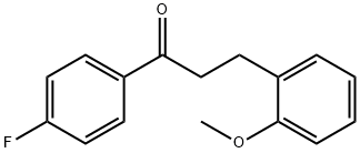 4'-FLUORO-3-(2-METHOXYPHENYL)PROPIOPHENONE Structure