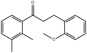 2',3'-DIMETHYL-3-(2-METHOXYPHENYL)PROPIOPHENONE 구조식 이미지