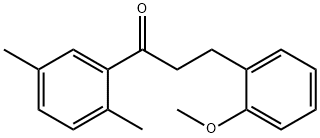 2',5'-DIMETHYL-3-(2-METHOXYPHENYL)PROPIOPHENONE Structure