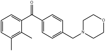 2,3-DIMETHYL-4'-MORPHOLINOMETHYL BENZOPHENONE 구조식 이미지