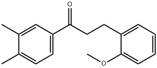 3',4'-DIMETHYL-3-(2-METHOXYPHENYL)PROPIOPHENONE Structure