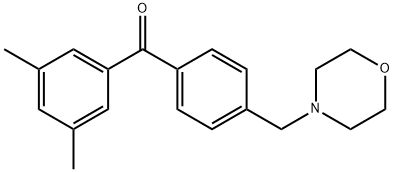 3,5-DIMETHYL-4'-MORPHOLINOMETHYL BENZOPHENONE Structure