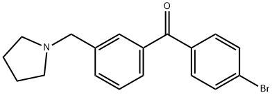 4'-BROMO-3-PYRROLIDINOMETHYL BENZOPHENONE Structure