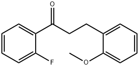 2'-FLUORO-3-(2-METHOXYPHENYL)PROPIOPHENONE Structure