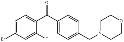 4-BROMO-2-FLUORO-4'-MORPHOLINOMETHYL BENZOPHENONE Structure