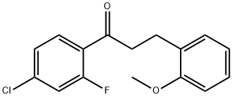 4'-CHLORO-2'-FLUORO-3-(2-METHOXYPHENYL)PROPIOPHENONE Structure