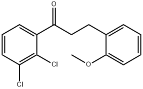 2',3'-DICHLORO-3-(2-METHOXYPHENYL)PROPIOPHENONE Structure