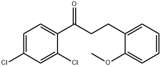 2',4'-DICHLORO-3-(2-METHOXYPHENYL)PROPIOPHENONE Structure