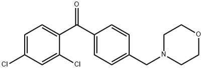 2,4-DICHLORO-4'-MORPHOLINOMETHYL BENZOPHENONE Structure