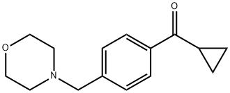 CYCLOPROPYL 4-(MORPHOLINOMETHYL)PHENYL KETONE Structure