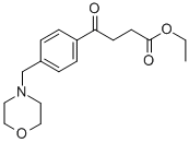 ETHYL 4-[4-(MORPHOLINOMETHYL)PHENYL]-4-OXOBUTYRATE Structure