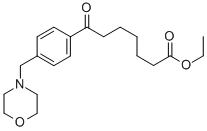 ETHYL 7-[4-(MORPHOLINOMETHYL)PHENYL]-7-OXOHEPTANOATE Structure