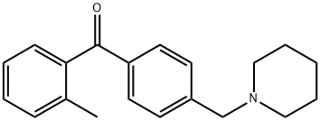 2-METHYL-4'-PIPERIDINOMETHYL BENZOPHENONE 구조식 이미지