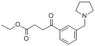 ETHYL 4-OXO-4-[3-(PYRROLIDINOMETHYL)PHENYL]BUTYRATE Structure