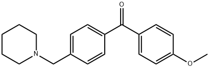 4-METHOXY-4'-PIPERIDINOMETHYL BENZOPHENONE Structure