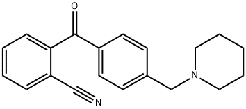 2-CYANO-4'-PIPERIDINOMETHYL BENZOPHENONE 구조식 이미지