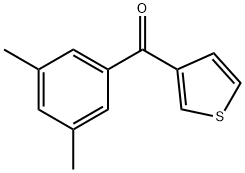 3-(3,5-DIMETHYLBENZOYL)THIOPHENE 구조식 이미지